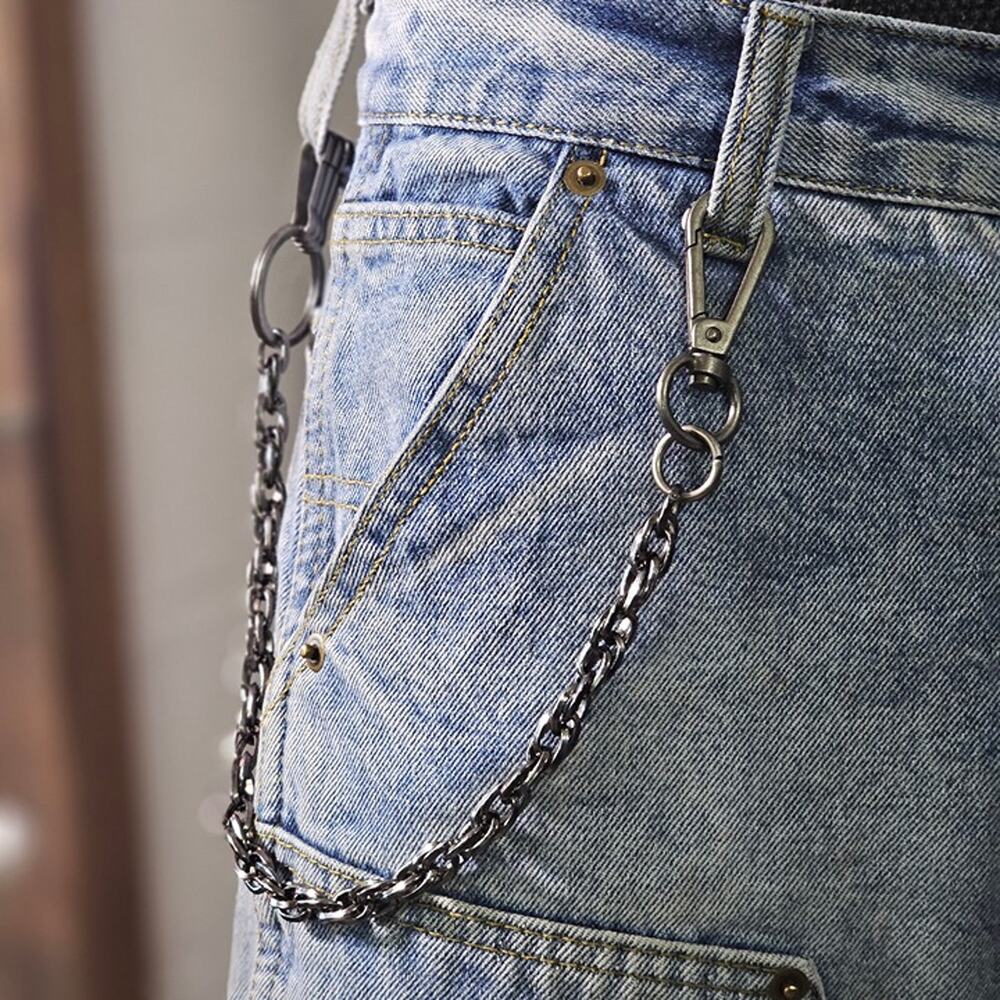 Spiral Rope Link Heavyweight Wallet Chain Gunmetal Black 16 in Like New